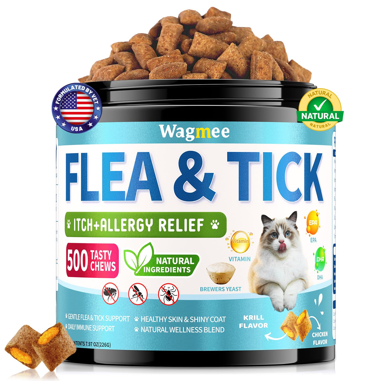 Wagmee front packaging showing product quantity and branding for easy identification and trust