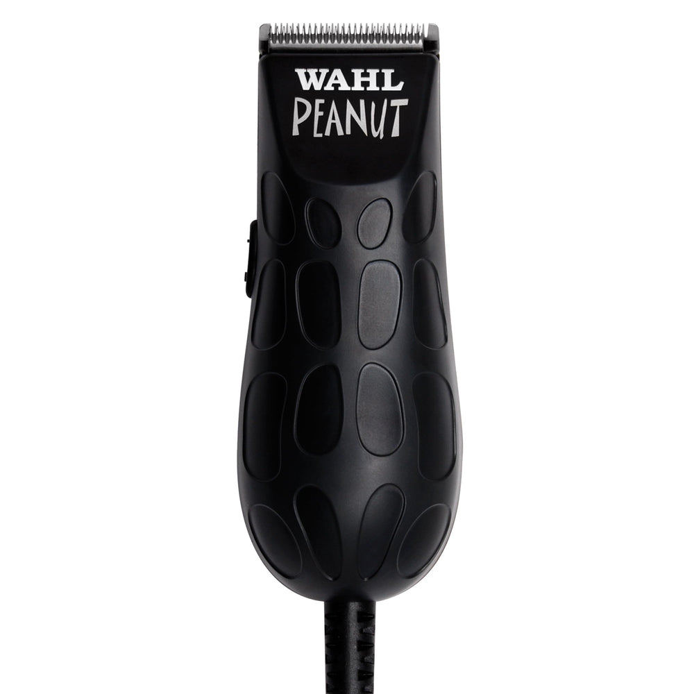 Wahl Professional Black Peanut front view showing compact trimmer for precise edging