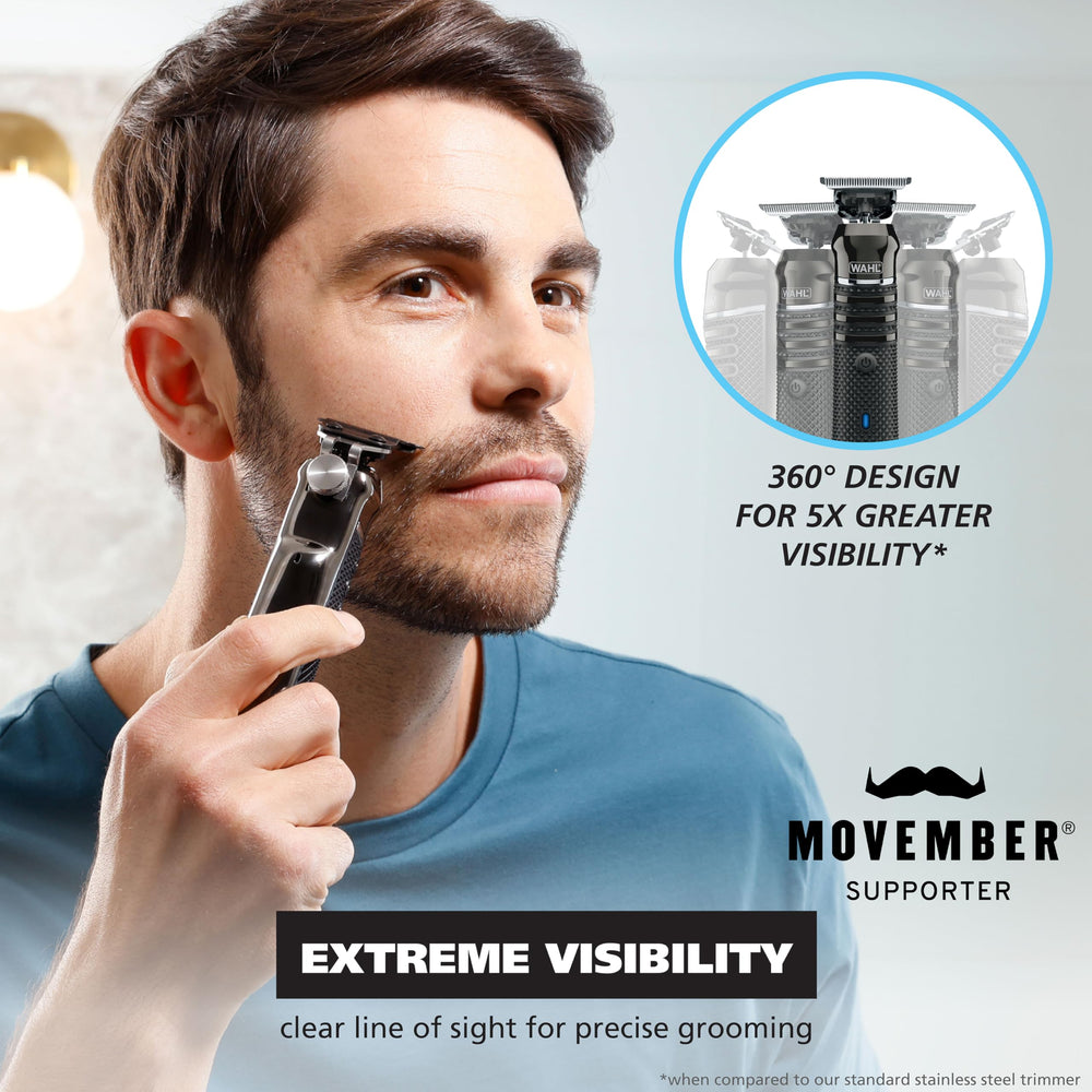 Wahl skeleton head close-up improving visibility for precise lines