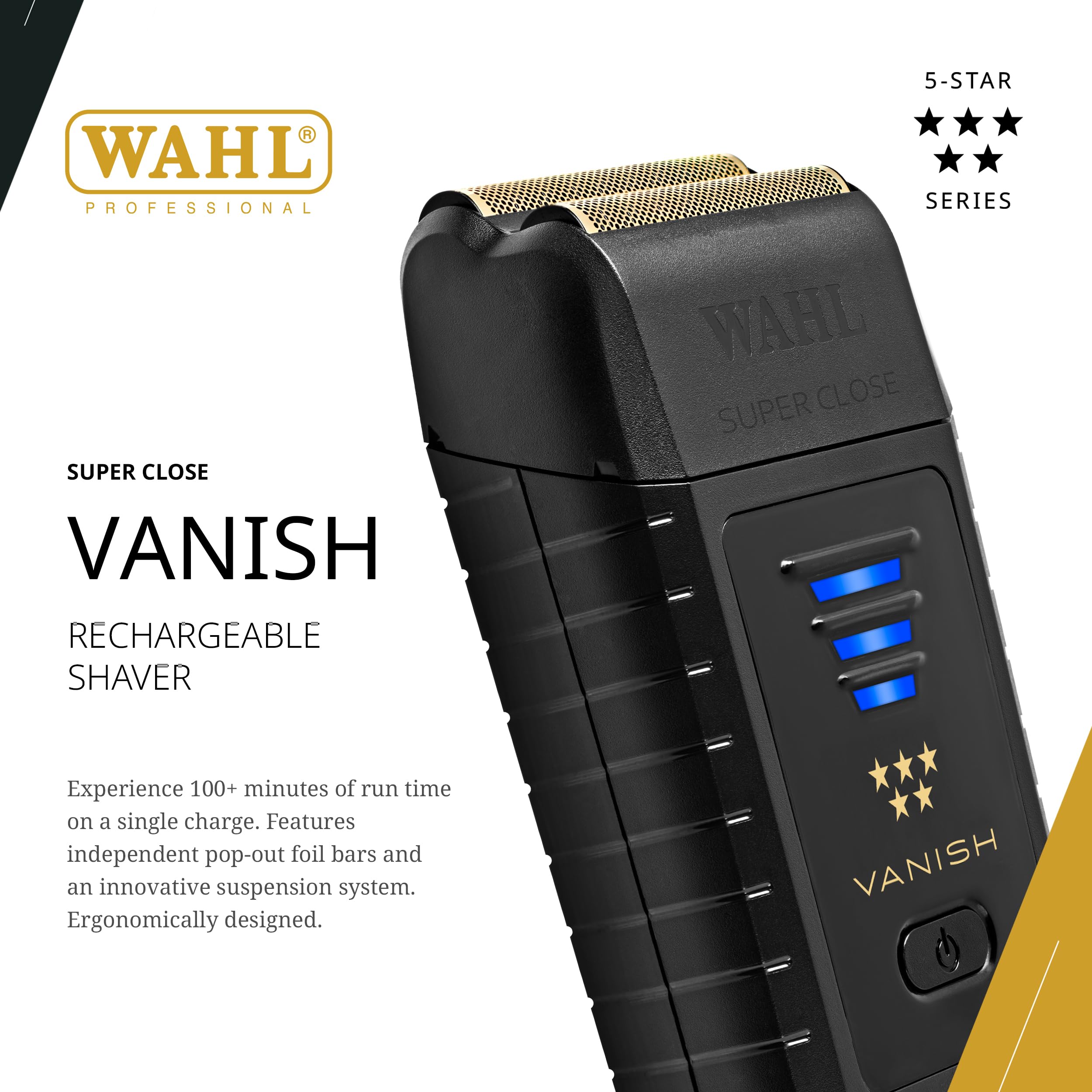 Wahl Vanish close-up of pop-out foil highlighting easy maintenance and replacement