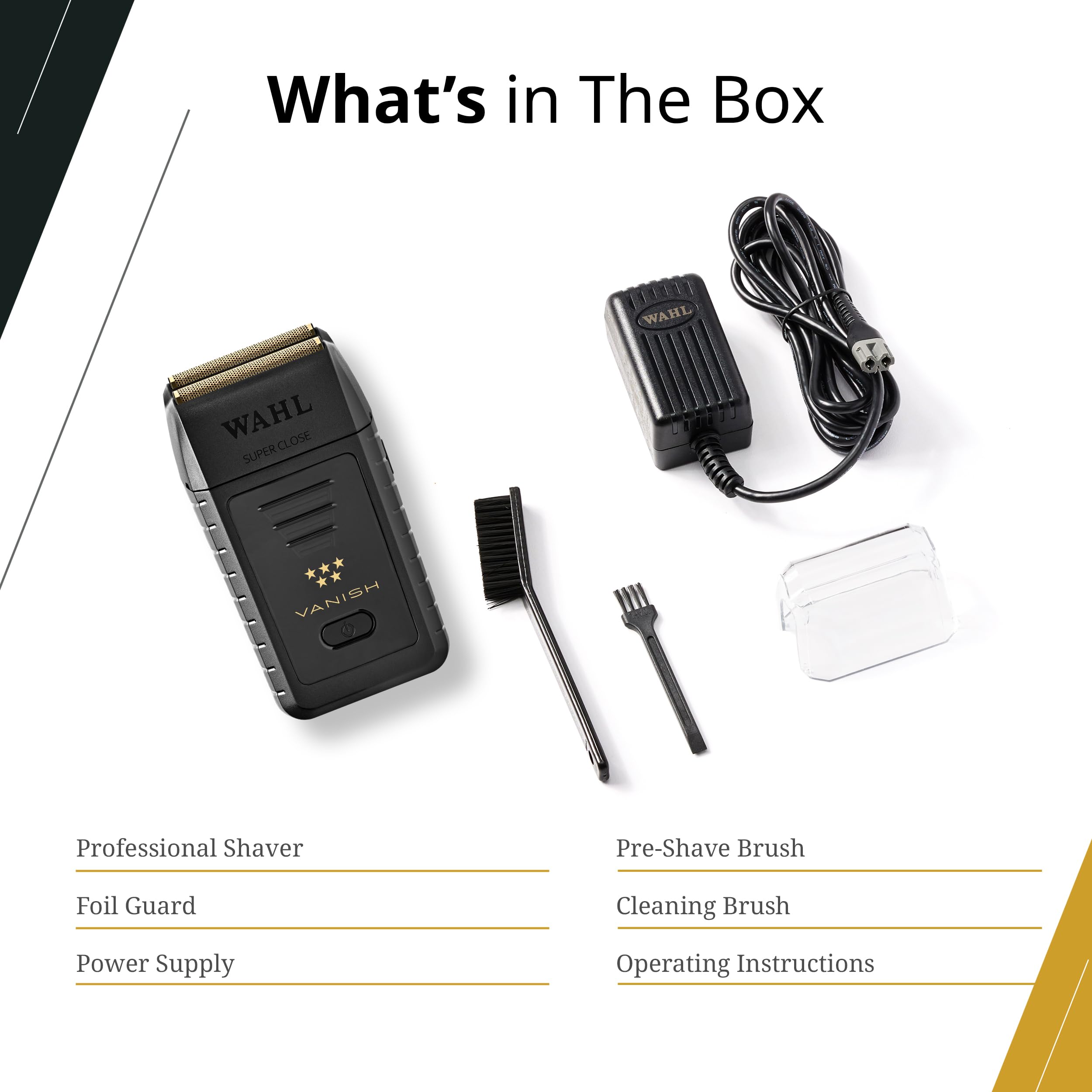Wahl Vanish demonstrating pop-out foil removal for fast cleaning and swaps
