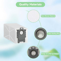 WAIKAS close-up of layered filtration fabric capturing fine dust and allergens
