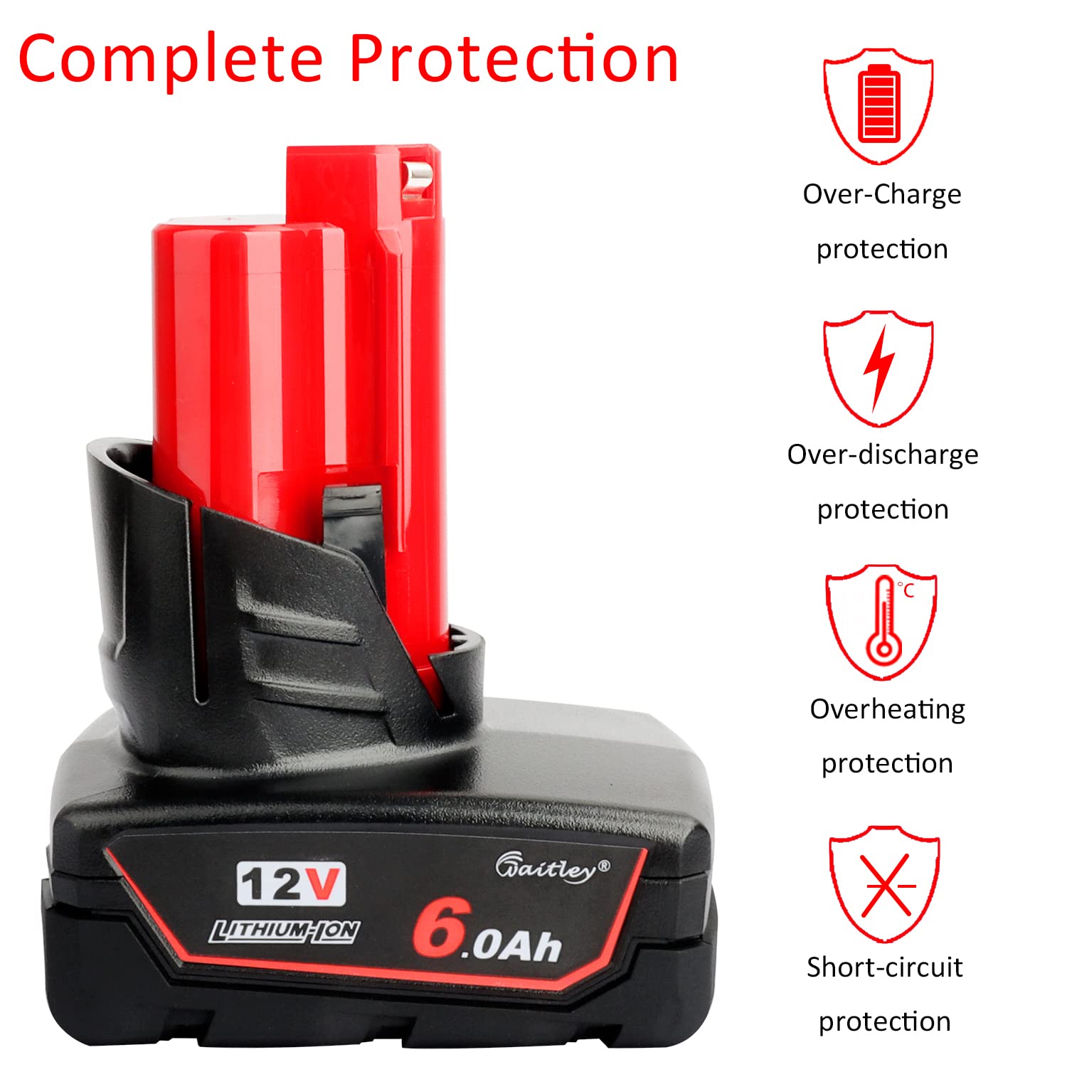 waitley battery installed in a drill demonstrating reliable tool power benefit