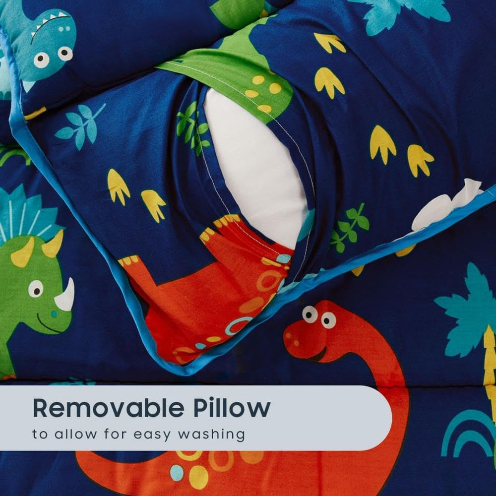 Wake In Cloud removable pillow and blanket detail demonstrating adjustable comfort