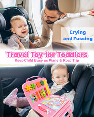 Walenty close-up felt textures and bright pieces, promotes safe tactile play