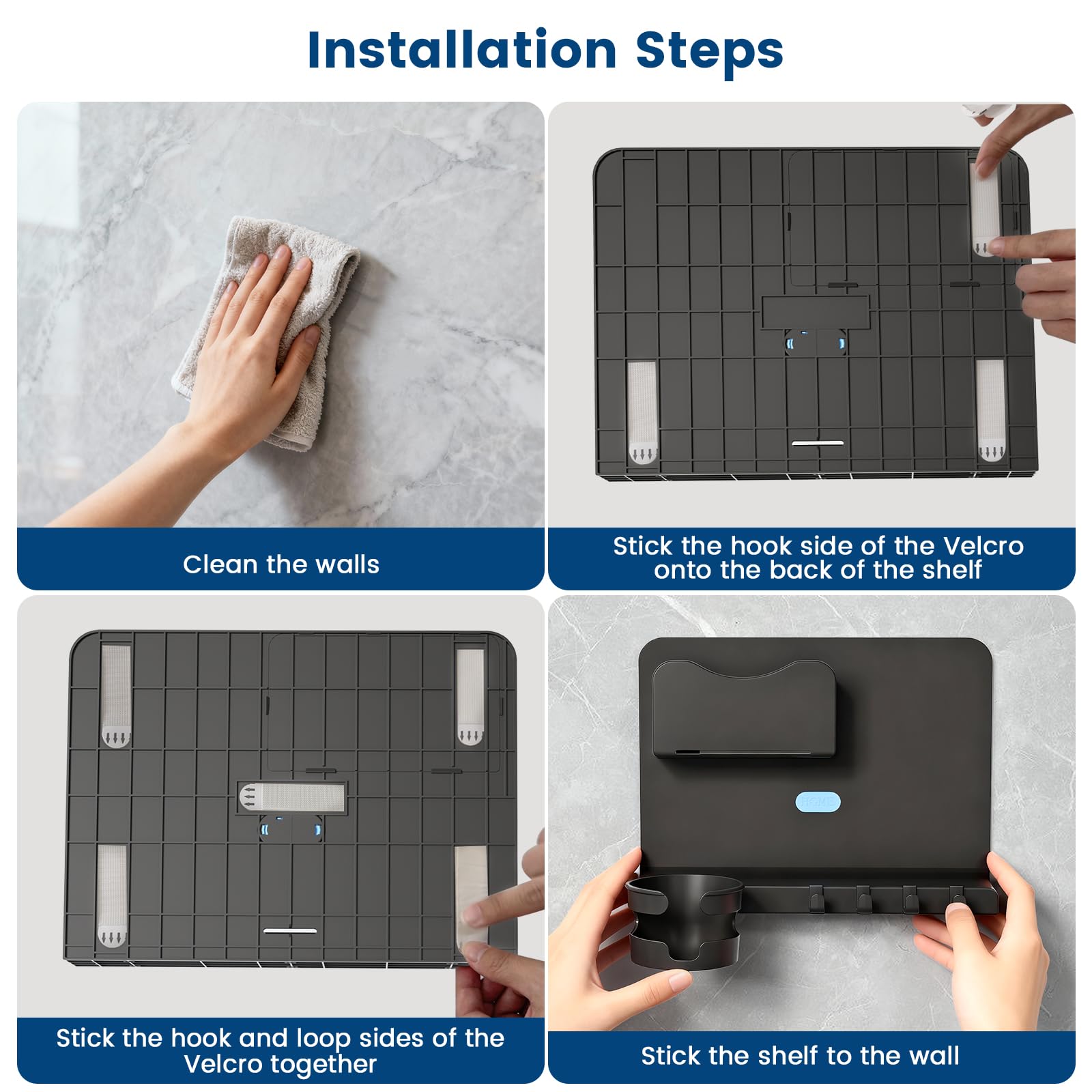 WALfuyao removable hooks holding headphones and keys for quick access benefit