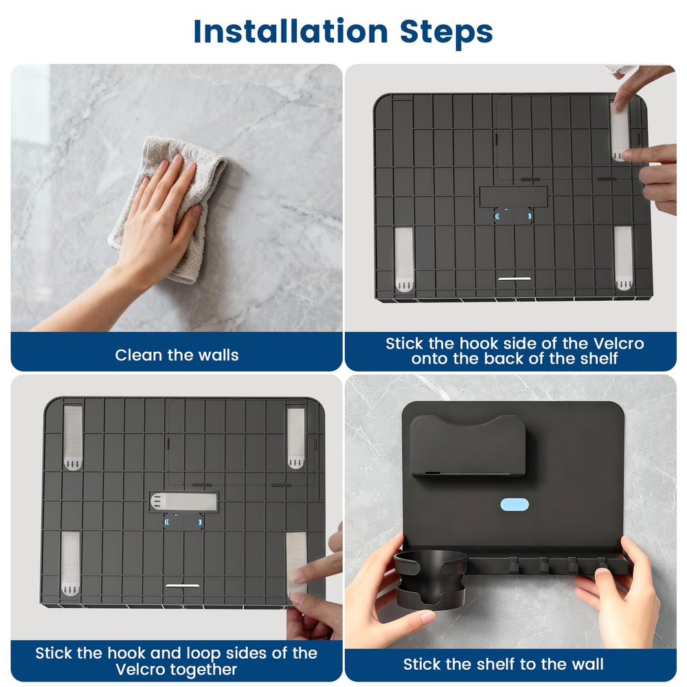 WALfuyao removable hooks holding headphones and keys for quick access benefit