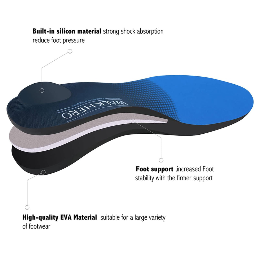 WALK·HERO EVA foam texture detail absorbing shock for long-term comfort