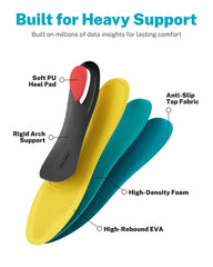 WALK·HERO heel cushion detail absorbing shock for comfort