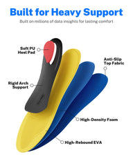 WALK·HERO cross-section of layered EVA, OrthoLite, and PU offering cushioning
