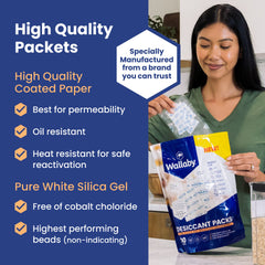 Wallaby packet inside sealed food container protecting spices and vitamins from humidity