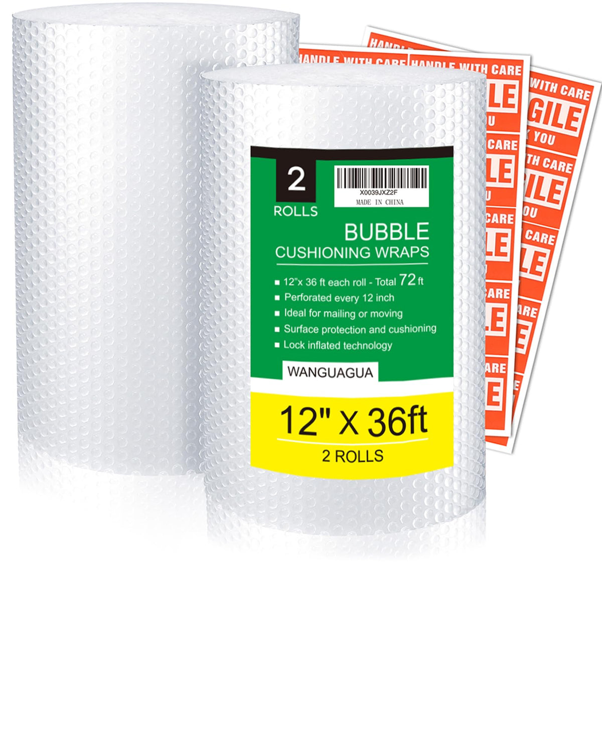 wanguagua front packaging showing two rolls and product label for quick identification and benefit