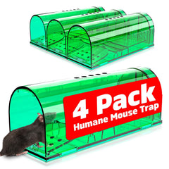 Wanqueen front view of four traps showing compact humane design and safe capture