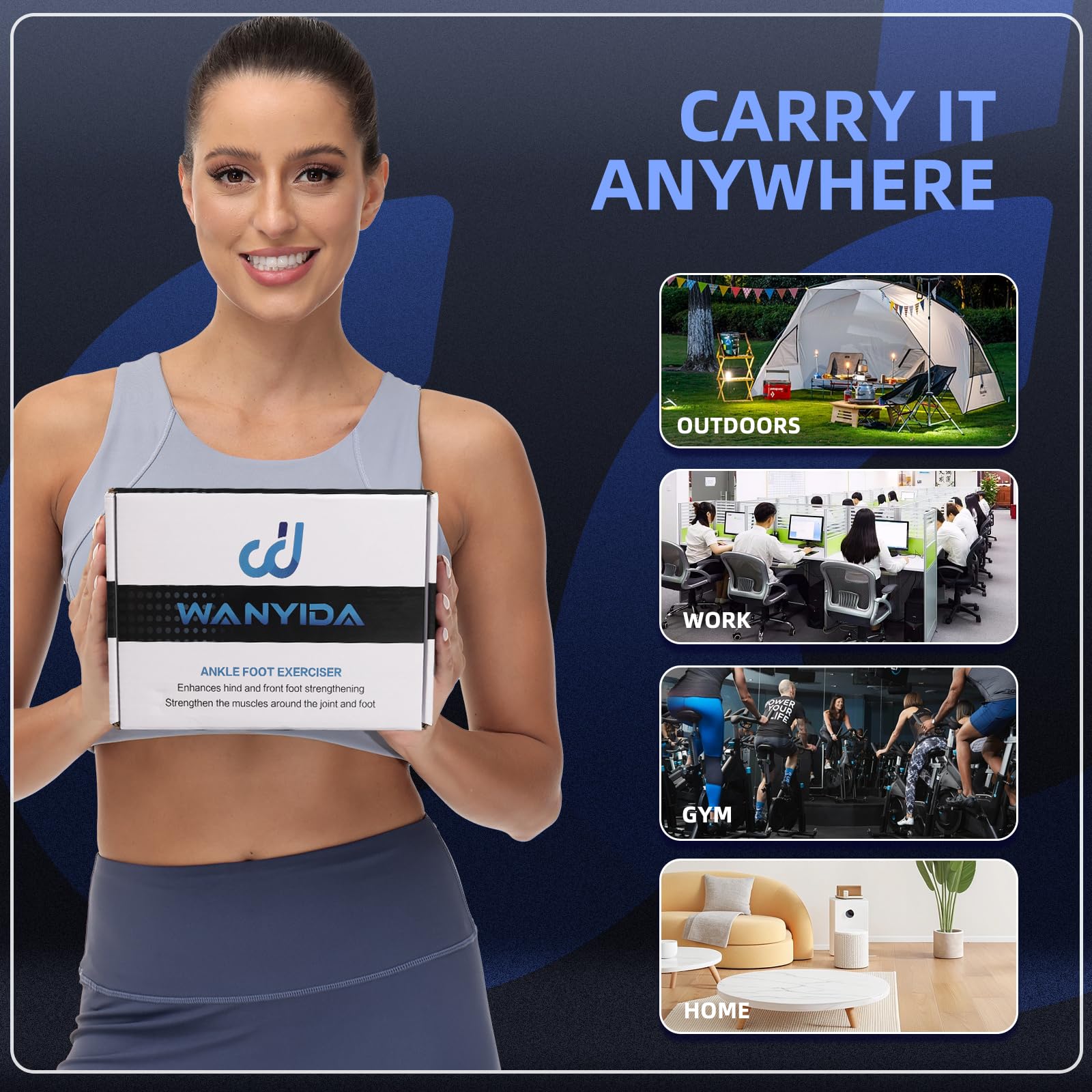 WANYIDA stored inside included bag for easy transport and quick practice