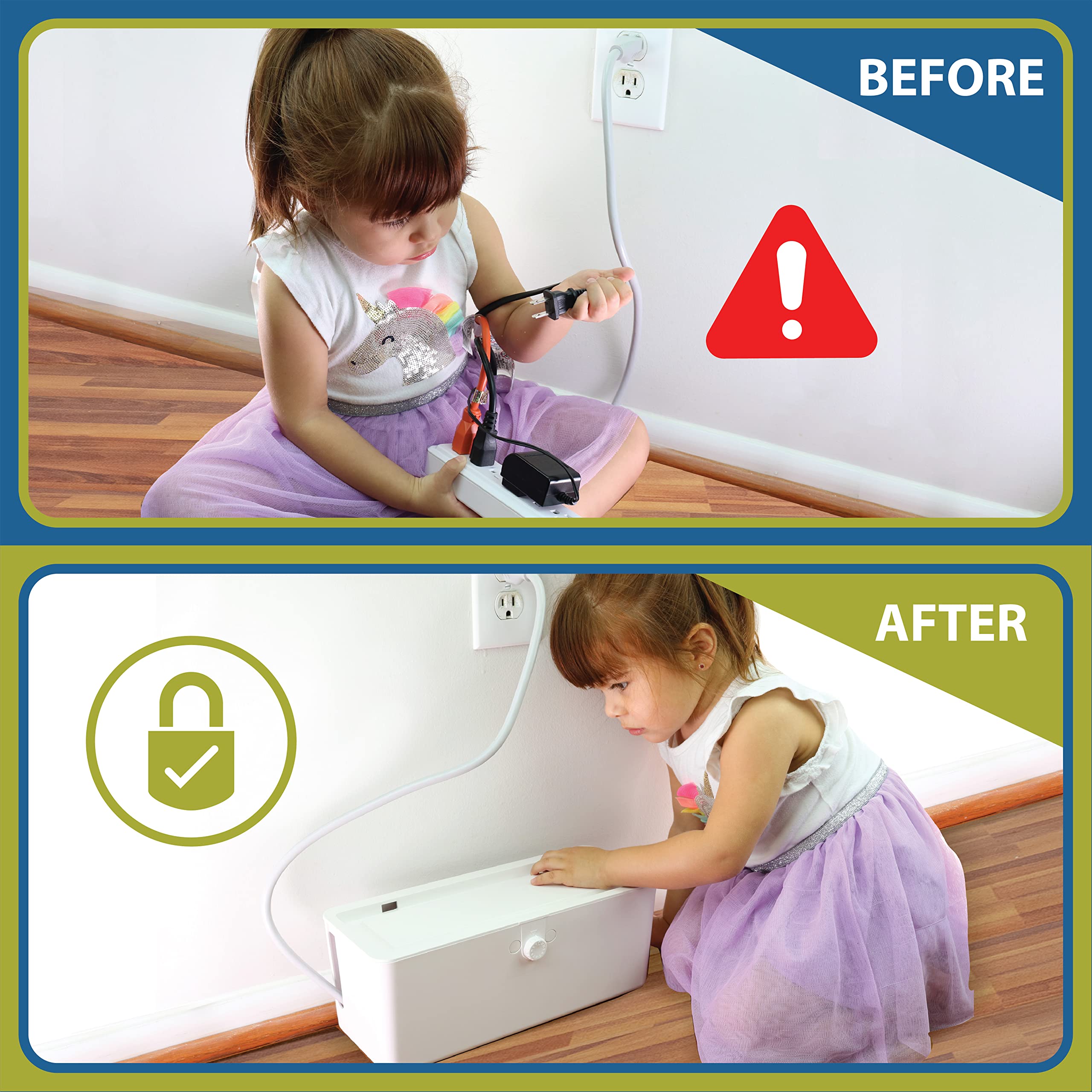 Wappa Baby interior with power strip installed demonstrating tidy containment