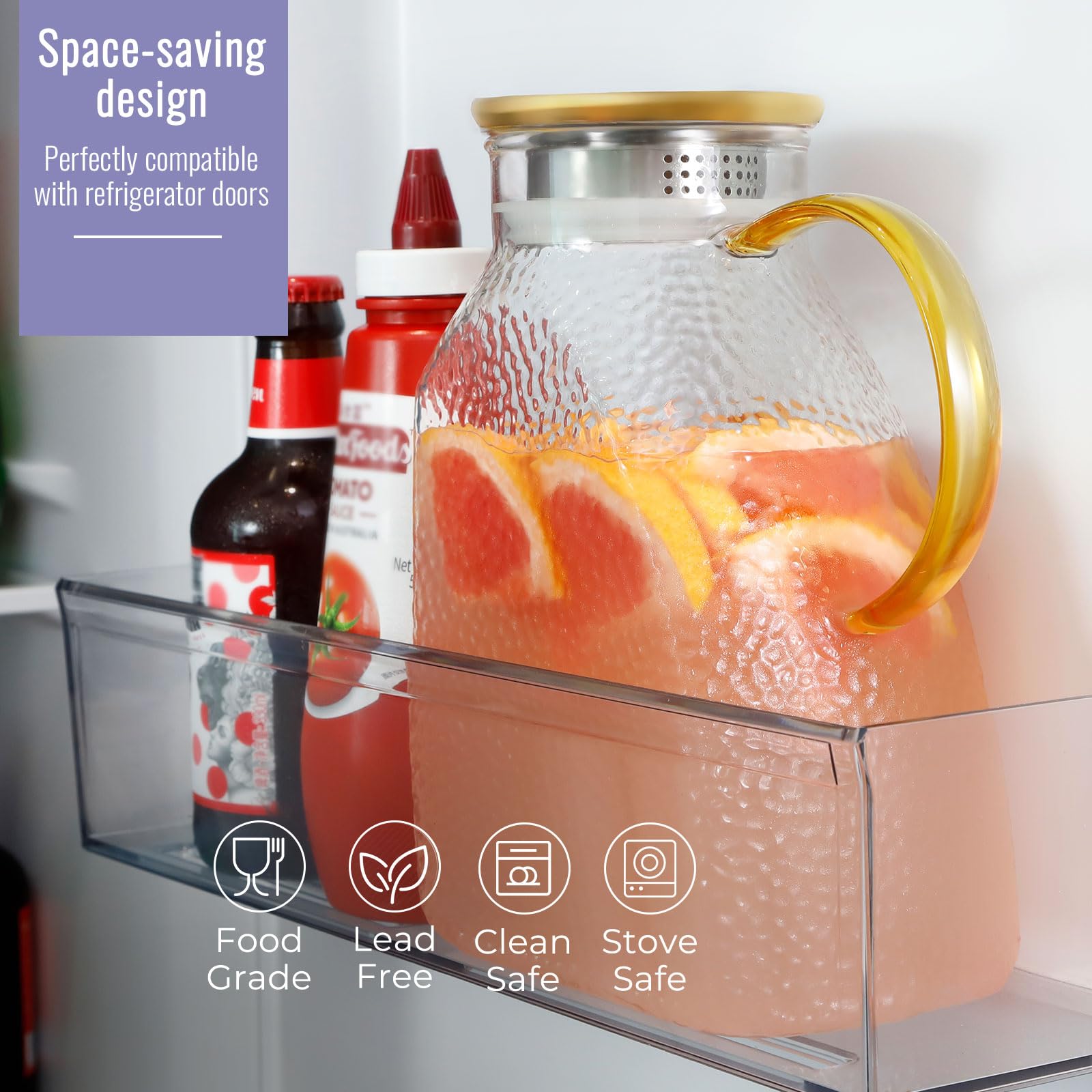 WARMSIMPLE handle and spout mid-pour illustrating ergonomic grip and drip-free pour