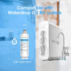 Waterdrop G3-N1CF close-up of carbon block texture demonstrating improved adsorption performance