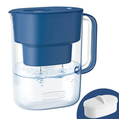 Waterdrop PT-07C front view in classic blue showing compact profile and elegant design