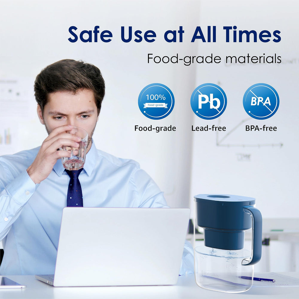 Waterdrop PT-07C in a kitchen scene on counter showing everyday lifestyle use and improved taste