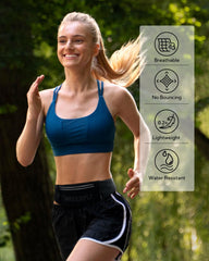 WATERFLY back mesh detail highlighting breathable design for comfort during runs