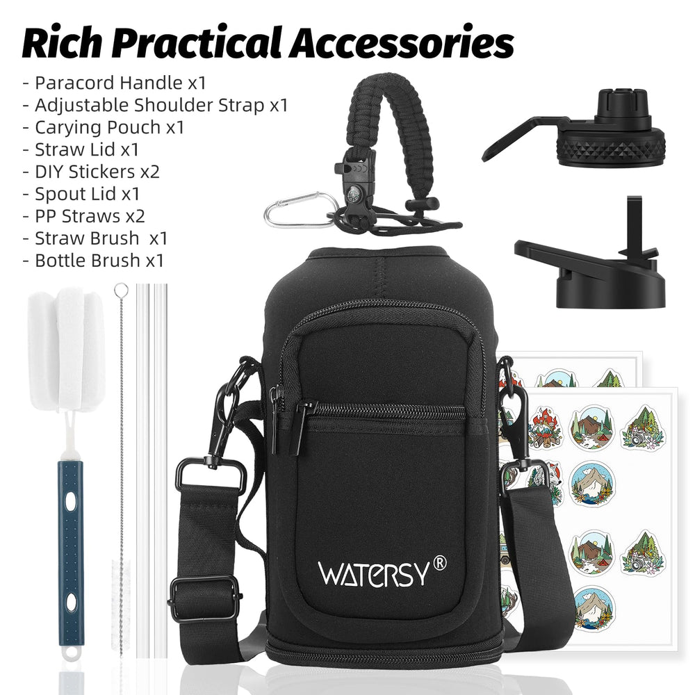 WATERSY paracord handle and pouch for secure carrying