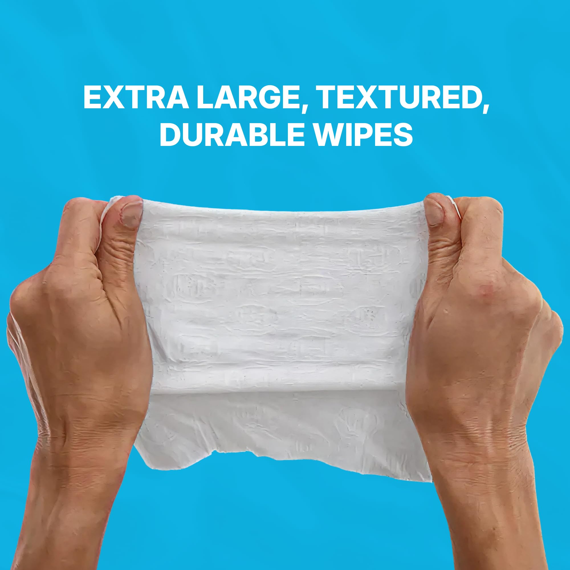 Close-up WaterWipes label with certifications and ingredient simplicity benefits