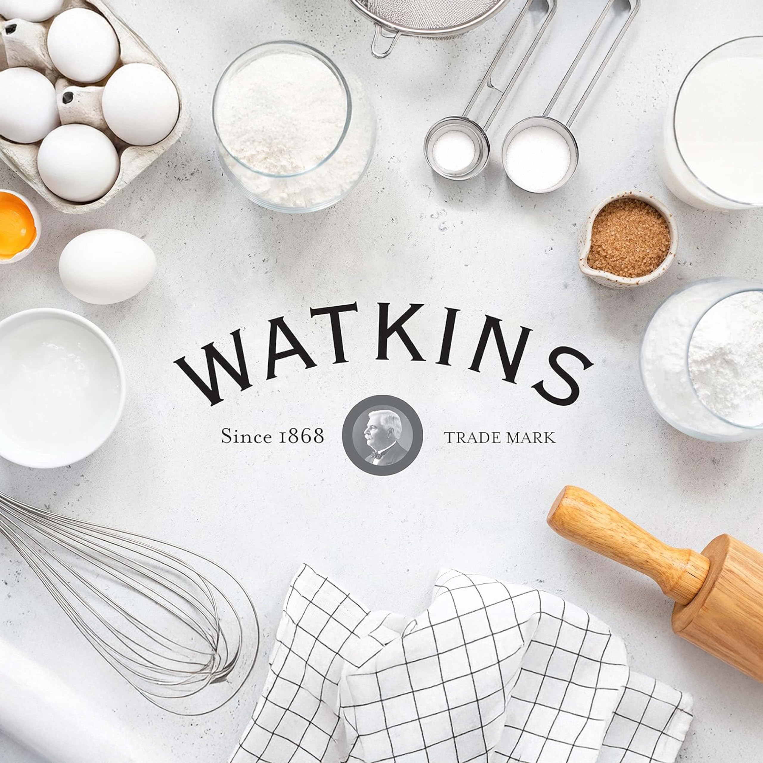 Watkins vanilla in a kitchen lifestyle scene illustrating everyday baking use