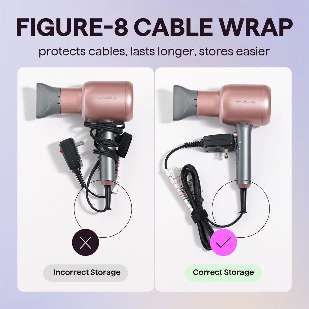 wavytalk dryer held in hand for size comparison and ergonomic comfort