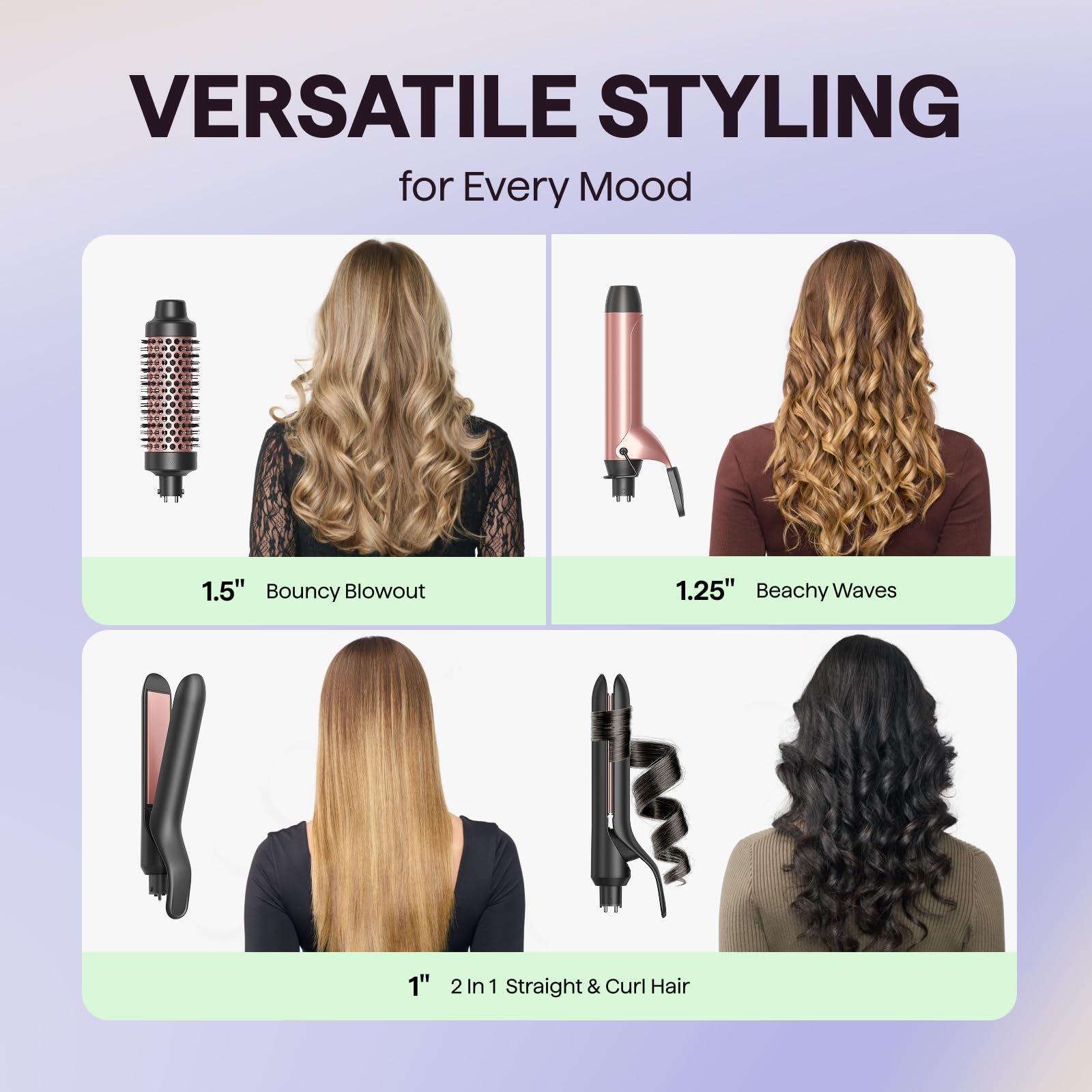 wavytalk heated round thermal brush close-up with bristles for smooth volumizing blowouts