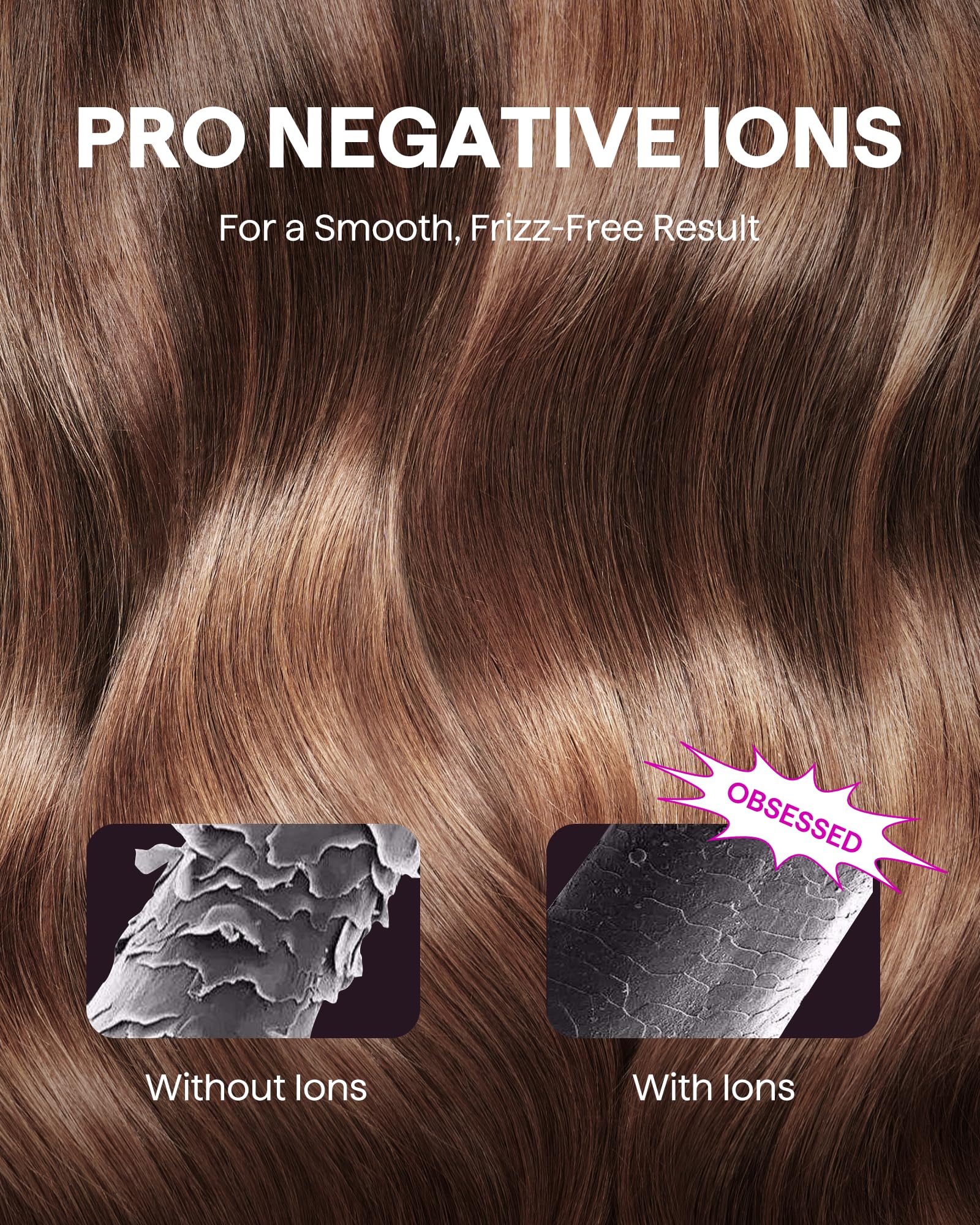wavytalk hair dryer control panel view showing 12 settings for precise heat and speed control