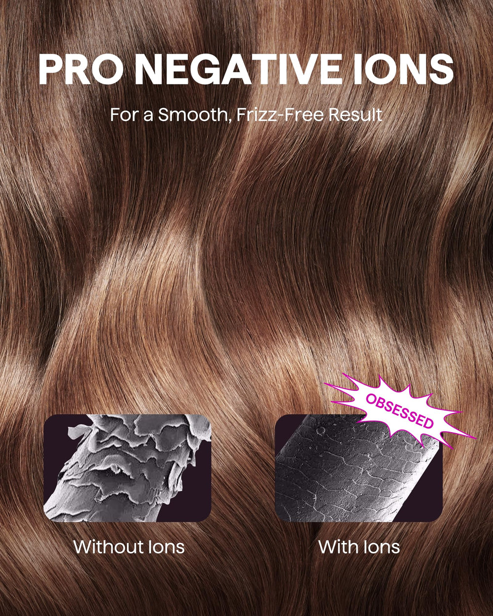 wavytalk hair dryer control panel view showing 12 settings for precise heat and speed control