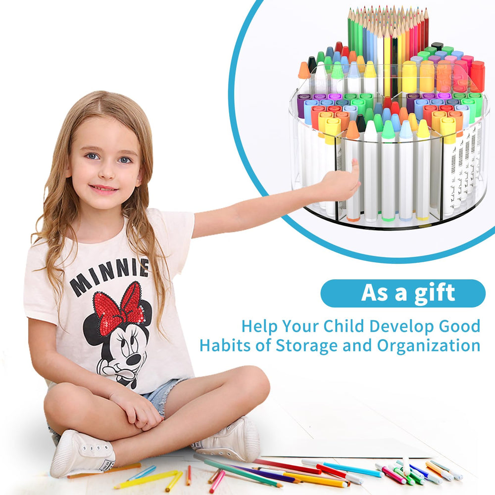 wawocs overhead packed with art supplies for multi-tool organization benefit