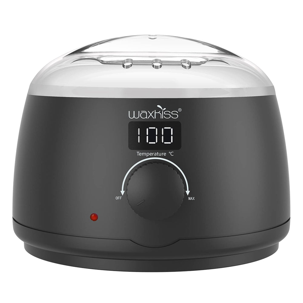 waxkiss front view with see-through lid showing neat design and safety