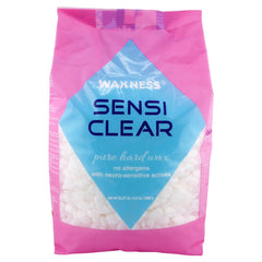 Waxness front packaging showing 1kg bag and clear professional wax
