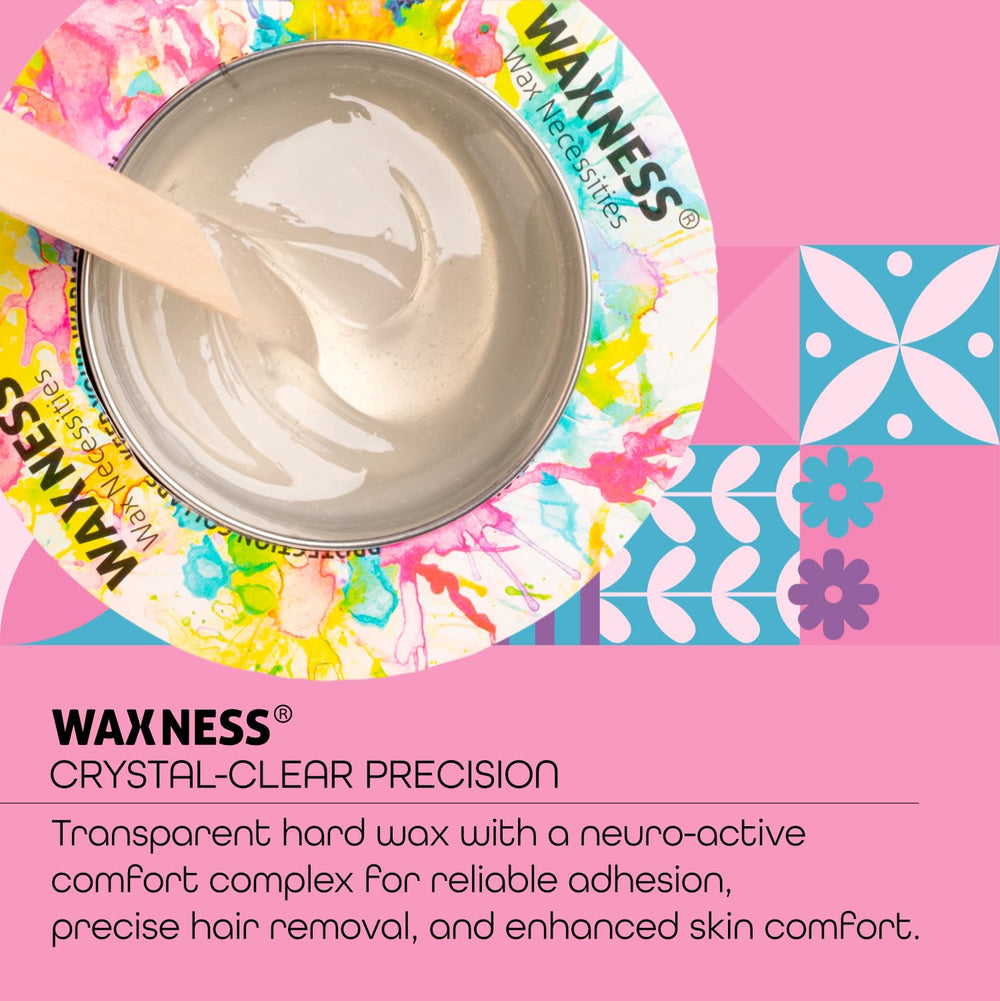 Glossy surface of Waxness wax showing uniform texture and control