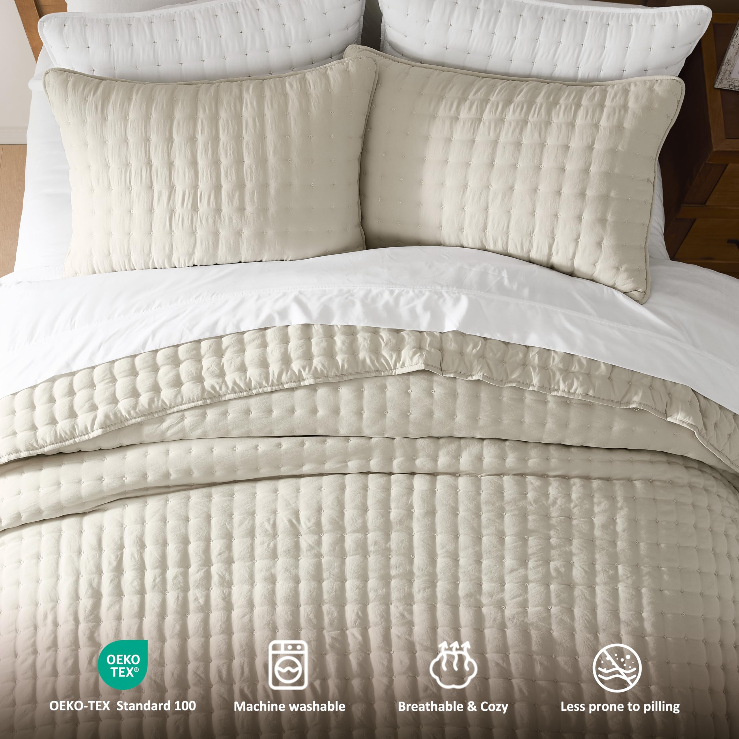 WDCOZY label with OEKO‑TEX certification emphasizing safer textiles