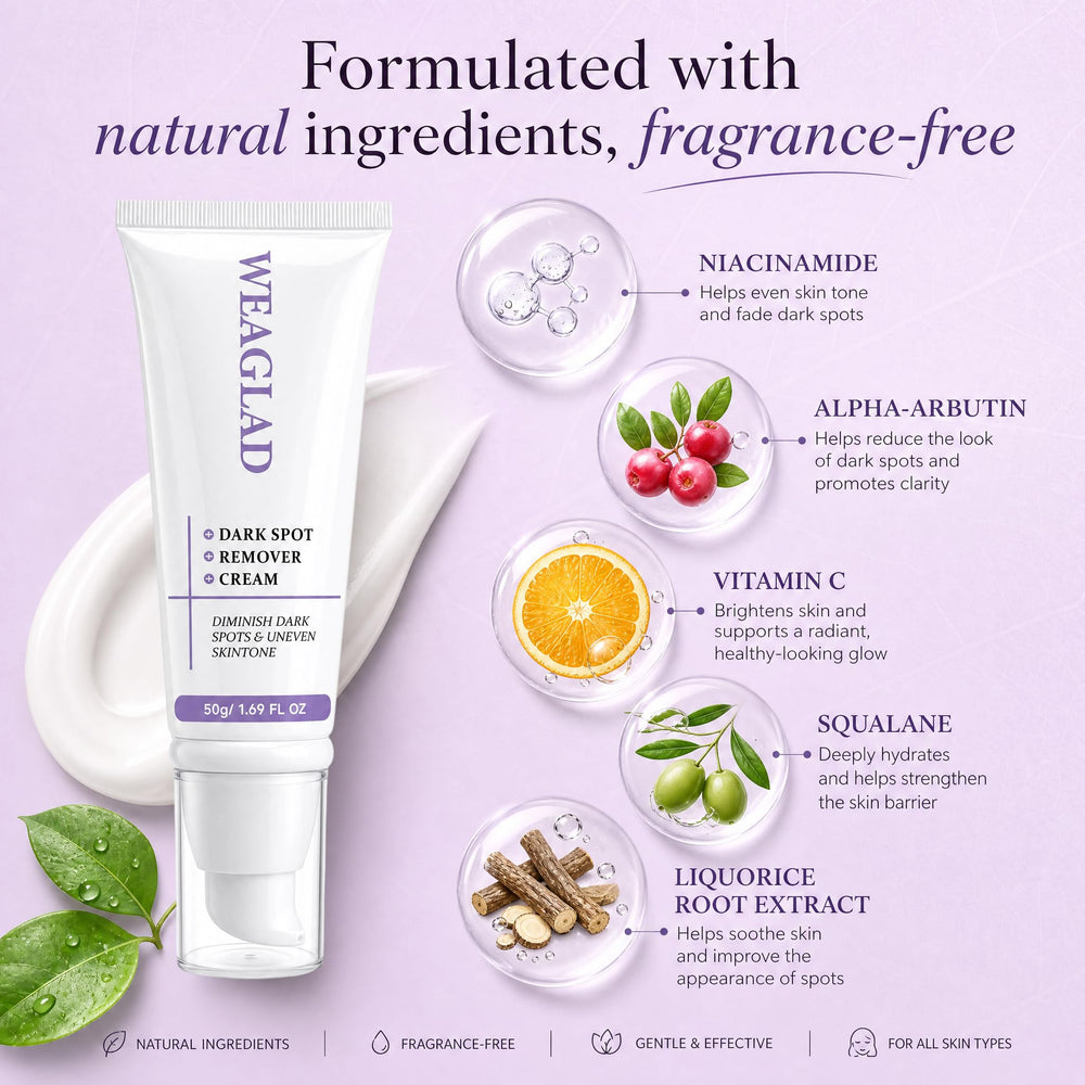 Weaglad cream layered under makeup for non-greasy base