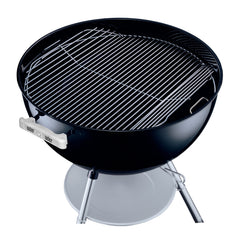Weber hinge close-up highlighting durable pivot and smoother operation