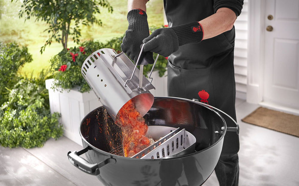 Weber Rapidfire aluminized steel texture demonstrating durable finish for long-lasting use