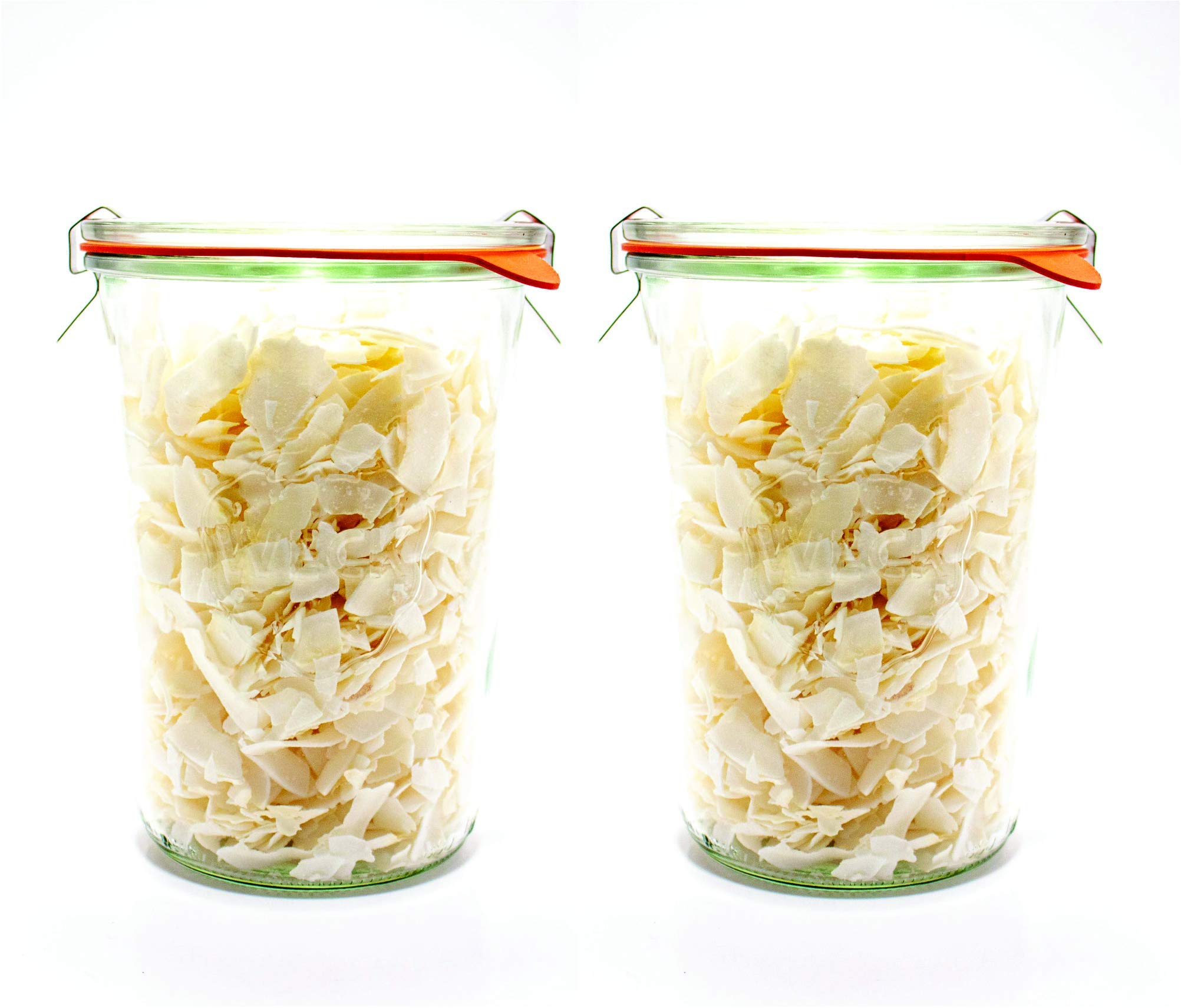 WECK jar held in hand for size comparison and convenient portioning