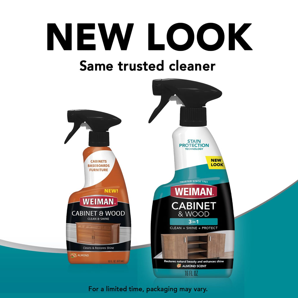 Weiman kitchen cabinets in lifestyle scene illustrating refreshed, protected surfaces