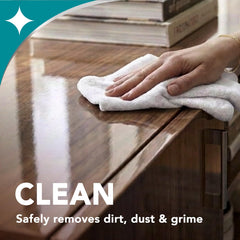 Weiman reusable microfiber towel included for lint-free cleaning and gentle polishing