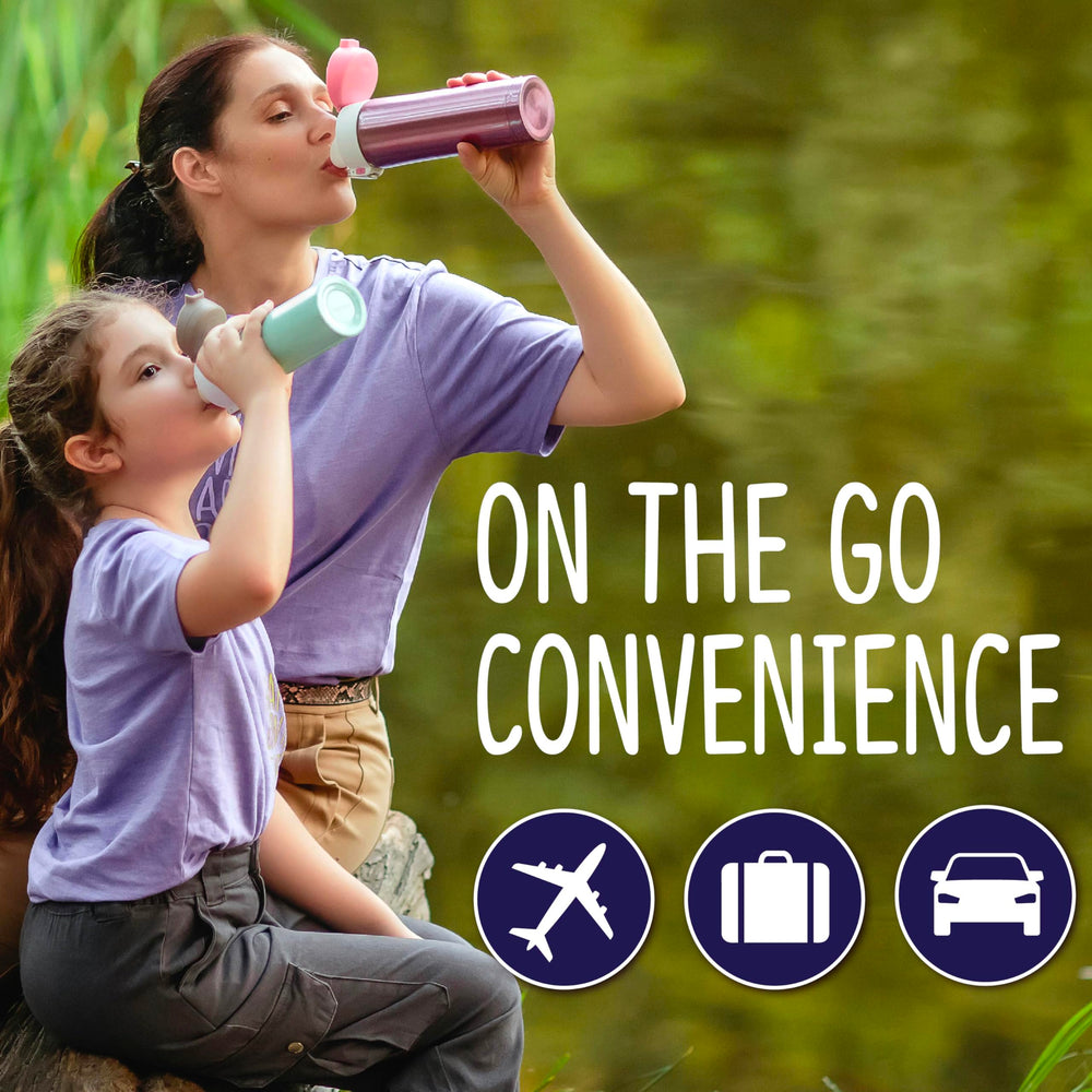 SINGLES TO GO! Welch's open box with neatly arranged packets displaying travel-ready portions