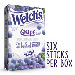 SINGLES TO GO! Welch's powdered drink texture showing fine powder for fast mixing