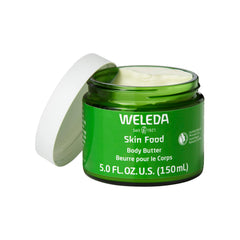 Weleda close-up swirl of body butter highlighting rich emollient benefit