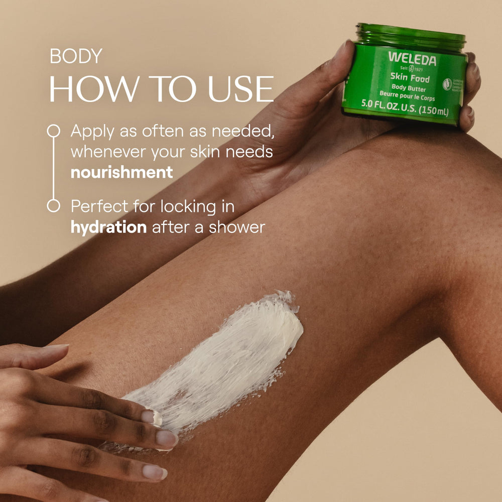 Weleda being smoothed on hand demonstrating fast absorption benefit