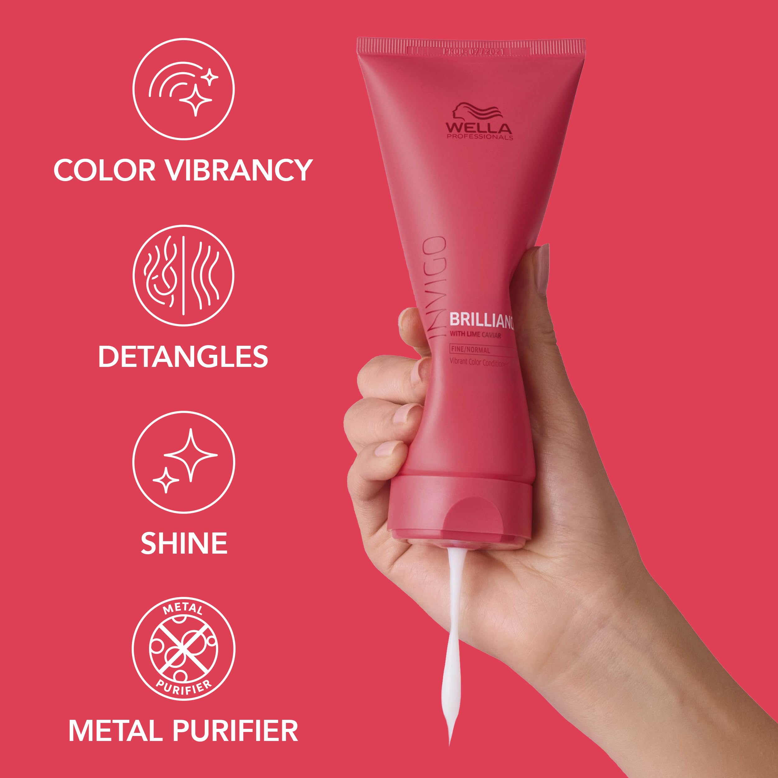 Wella Professionals visible after-wash shine on colored hair for radiance