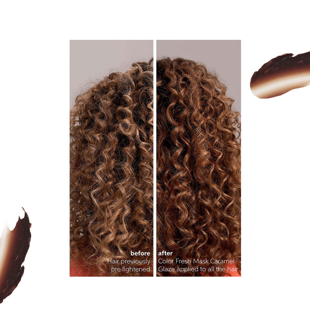 Wella Professionals before and after balayage comparison showing refreshed color and shine