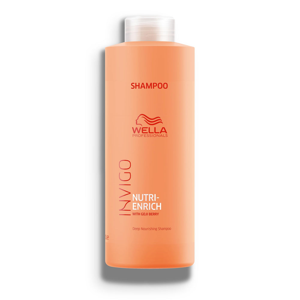 Wella Professionals front bottle view showing brand and nourishing shampoo benefits