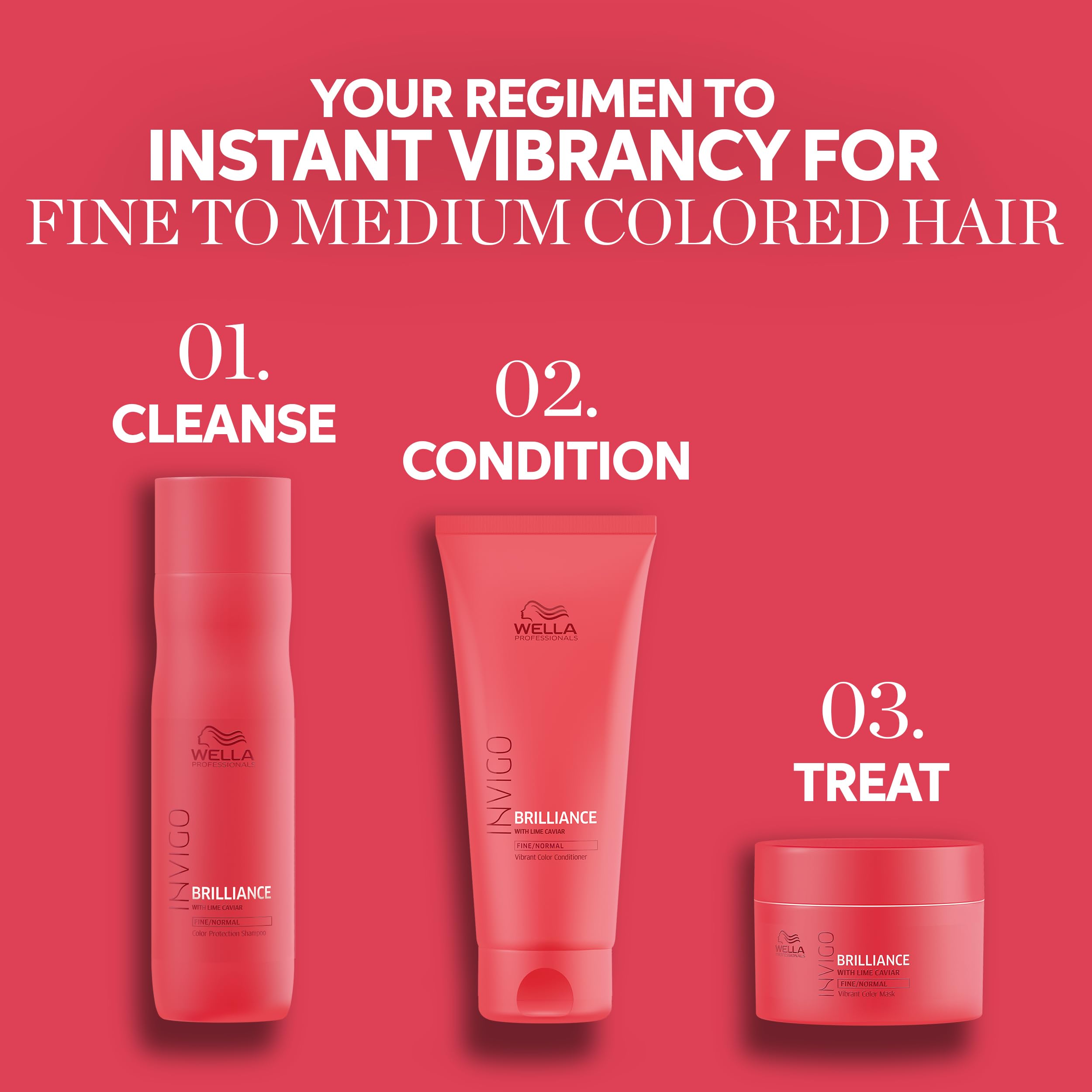 Wella Professionals stylist applying conditioner in salon for professional finish